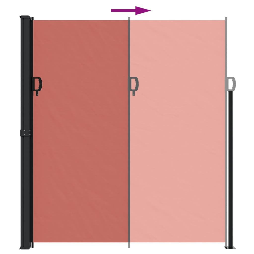 Vidaxl Toldo Lateral Retráctil Terracota 220x500 Cm_4