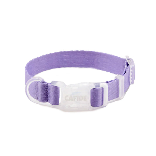 Cafide Collar De Material Reciclado Violeta. Modelo Ona._0