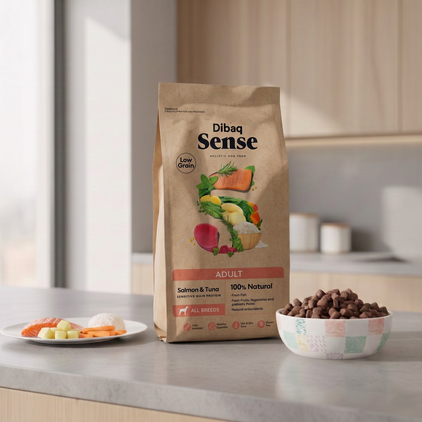 Dibaq Sense Low Grain Adulto Salmón Y Atún 12 Kg_3