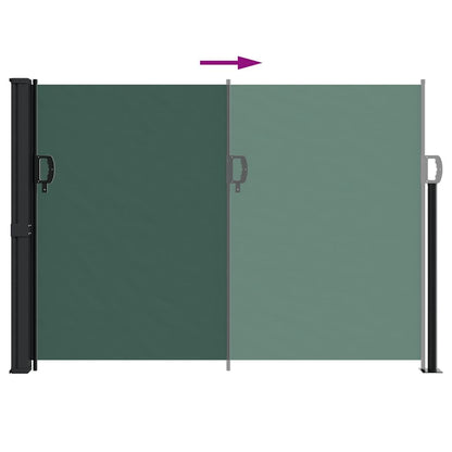 Vidaxl Toldo Lateral Retráctil Verde Oscuro 140x600 Cm_4