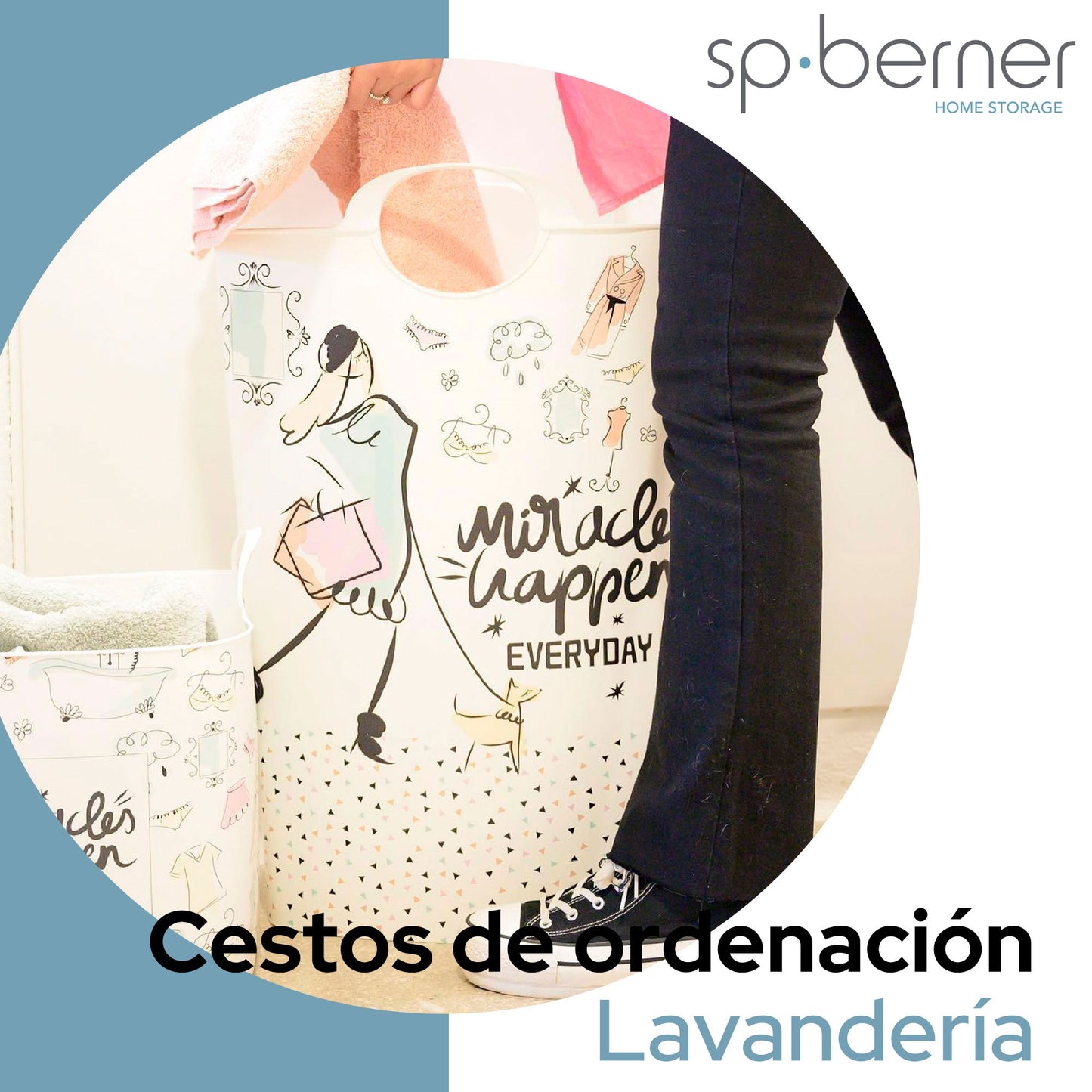 Life Story Cesto De Colada Hamper 58l Miracles_1