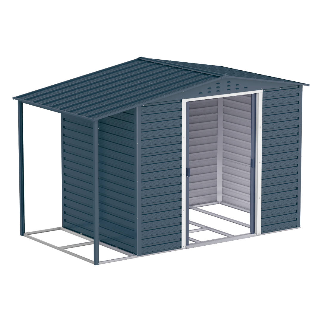Extensión Lateral De Casetas De Jardín Duramax Alpine 8×6 Antracita_2