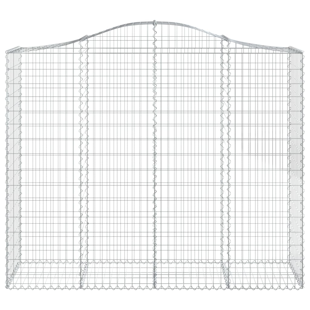Cestas De Gaviones 3 Uds Forma De Arco Hierro 200x50x160/180 Cm_3