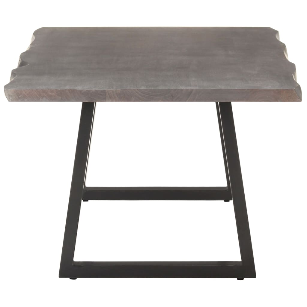 Mesa De Centro Borde Natural Madera Maciza Acacia 115x60x40 Cm_1