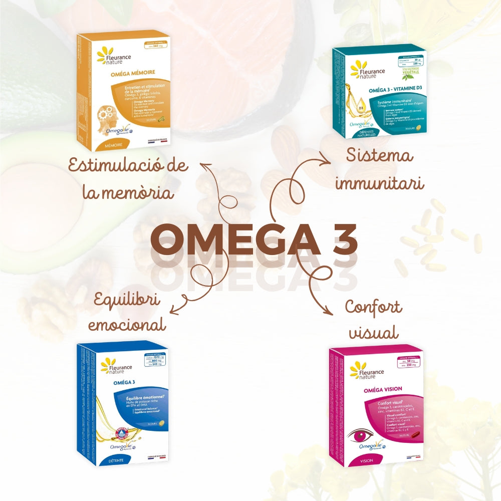 Omega Memoria Fleurance Nature 30 Comprimidos + 30 Cápsulas_2