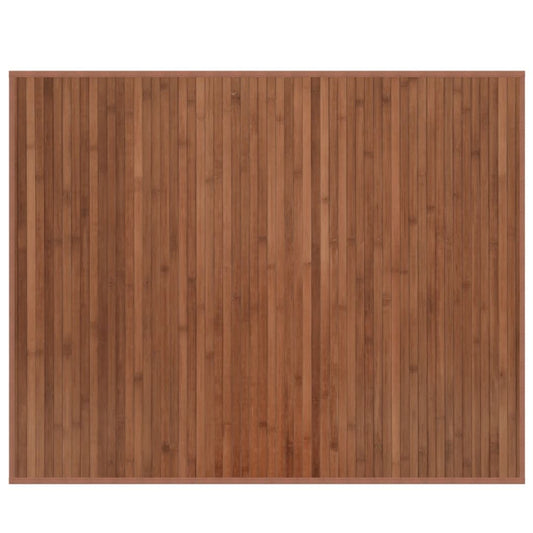 Vidaxl Alfombra Rectangular Bambú Marrón 80x100 Cm_0