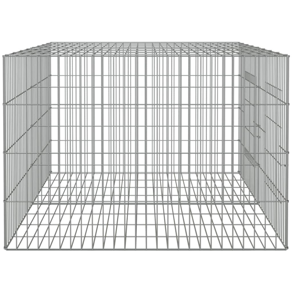 Vidaxl Jaula Para Conejos 2 Paneles Hierro Galvanizado 110x79x54 Cm_4