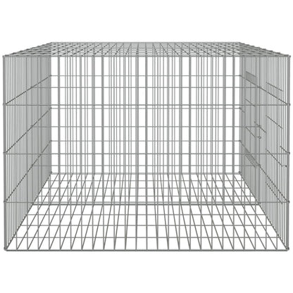 Vidaxl Jaula Para Conejos 2 Paneles Hierro Galvanizado 110x79x54 Cm_4