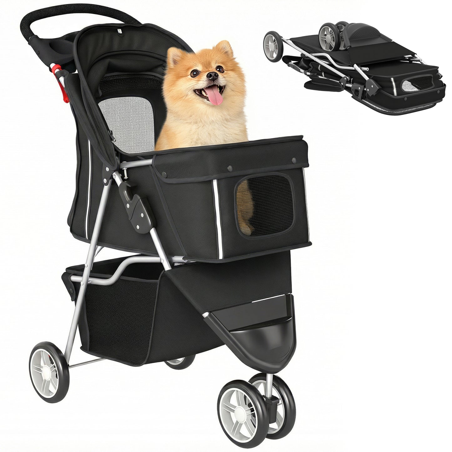 Pawhut Carrito Para Perros Plegable_0