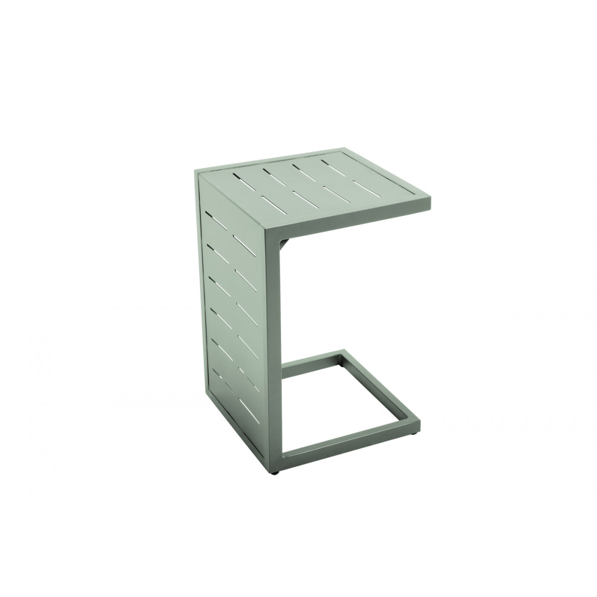 Mesa Auxiliar, Mesa De Jardín Multiposiciones Aluminio Verde 36x36xh55cm- Mobiliario De Jardín_2