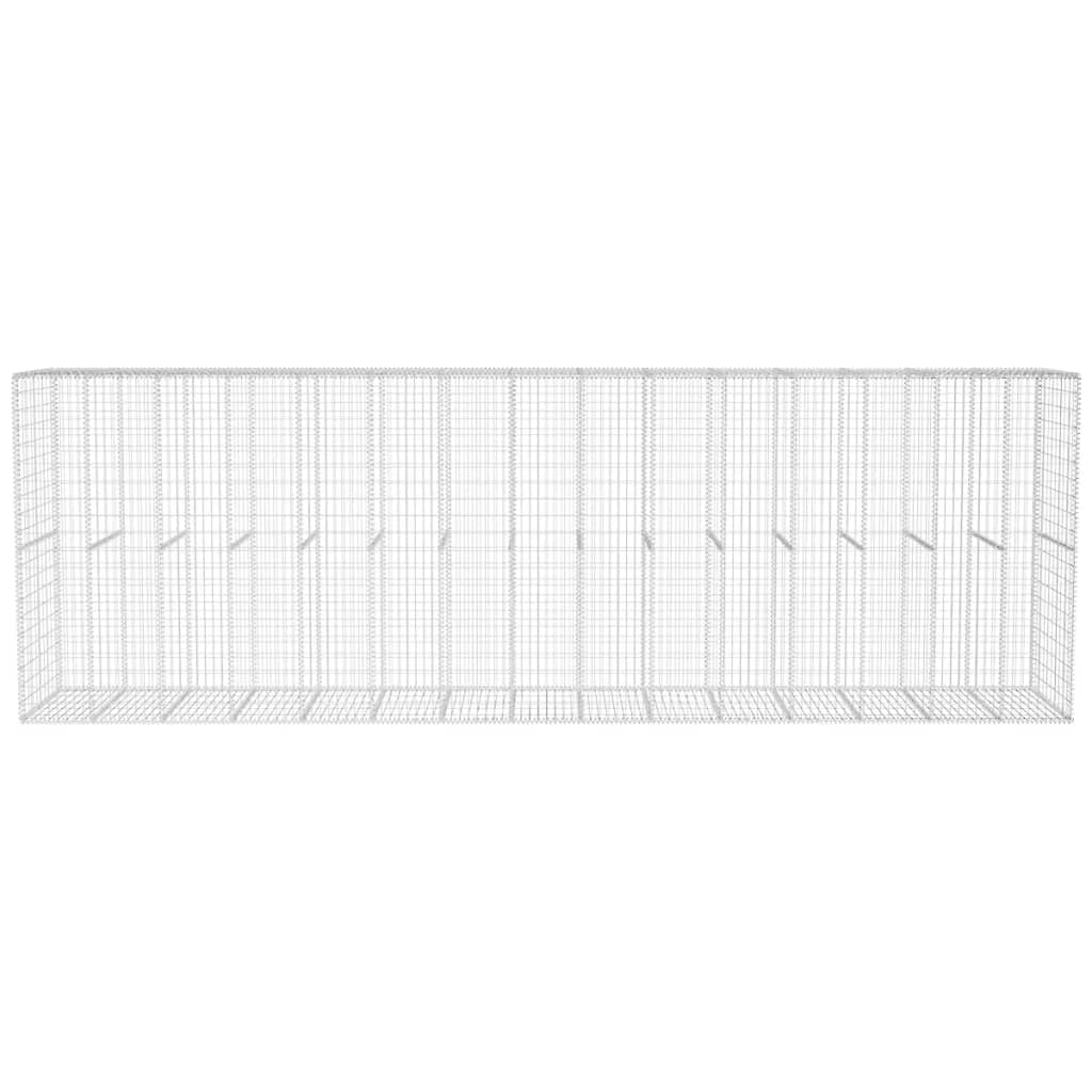Muro De Gaviones Con Cubierta Acero Galvanizado 600x50x200 Cm / Vetonek_4