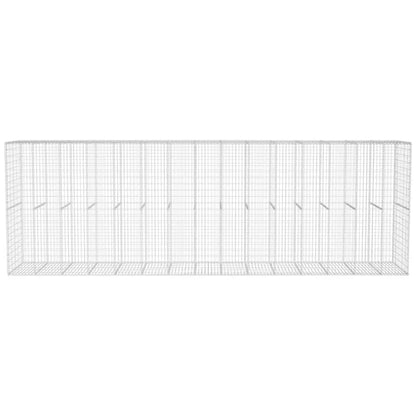 Muro De Gaviones Con Cubierta Acero Galvanizado 600x50x200 Cm / Vetonek_4