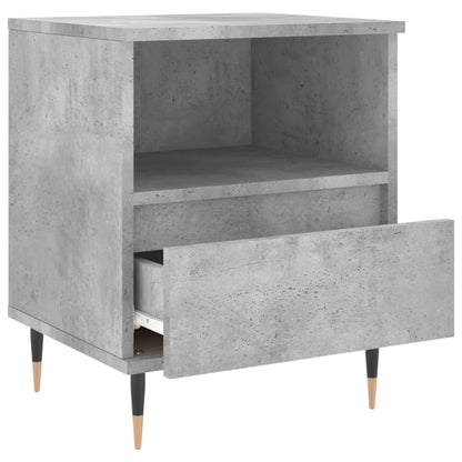 Mesitas Noche 2 Uds Madera Ingeniería Gris Hormigón 40x35x50 Cm_4