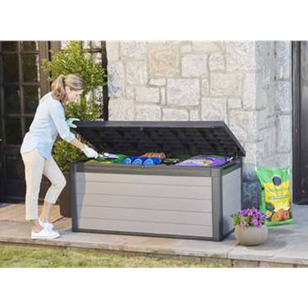 Keter Caja De Almacenaje Para Jardín Premier Gris 570 L_3