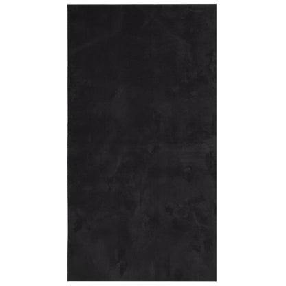 Vidaxl Alfombra De Pelo Corto Suave Lavable Huarte Negro 60x110 Cm_0