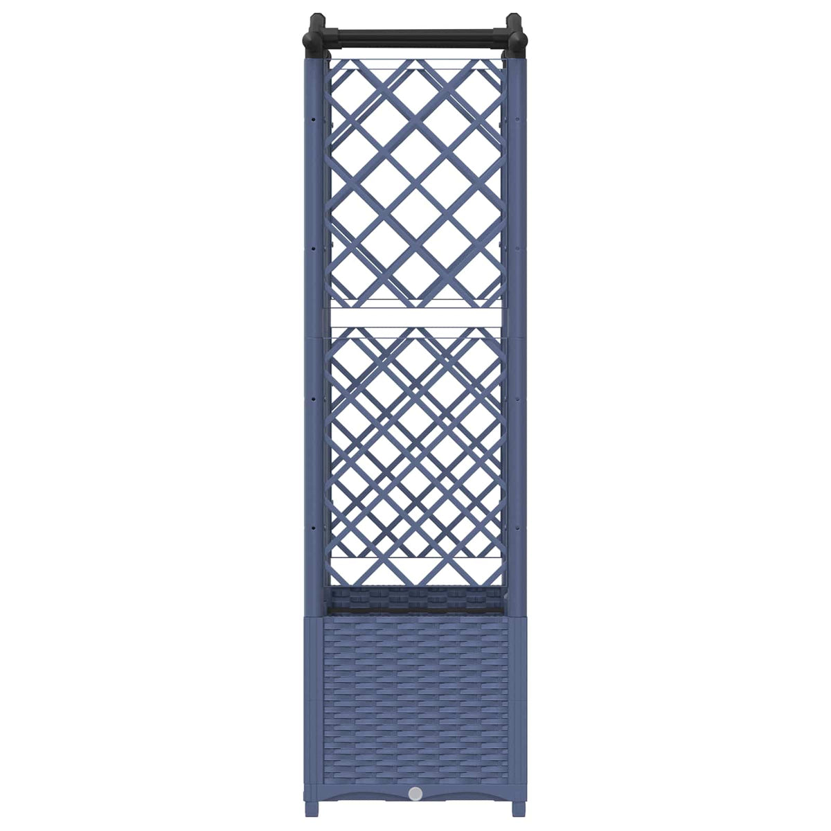 Cama Elevada Con Trellis Y Techo Gris 122 X 40 X 138 Cm Pp_3