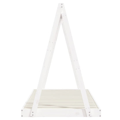 Vidaxl Estructura De Cama Para Niños Madera De Pino Blanco 90x190 Cm_4