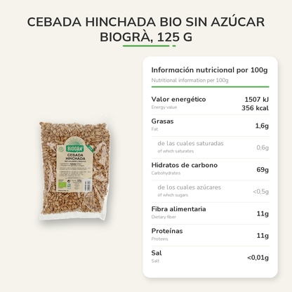 Información nutricional