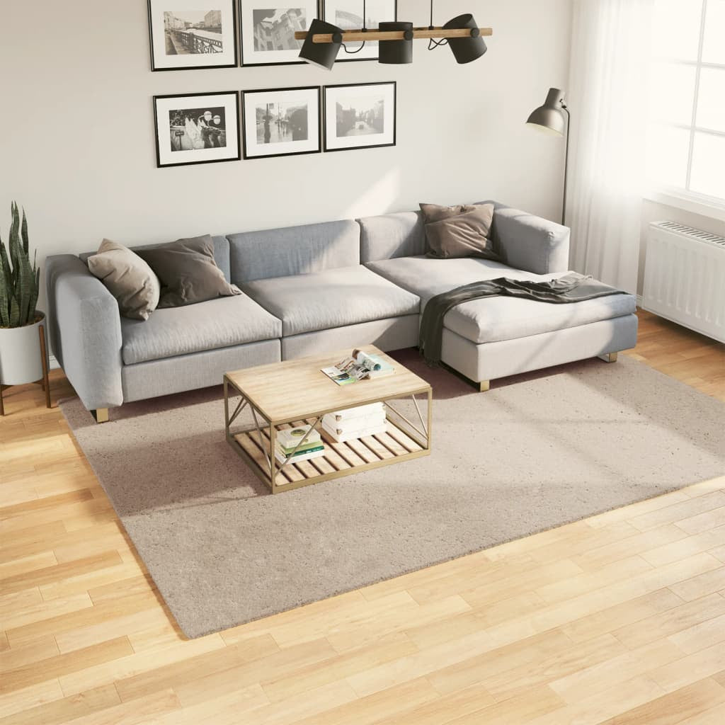 Vidaxl Alfombra De Pelo Corto Suave Lavable Huarte Arena 200x280 Cm_1