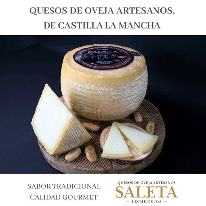 Saleta® Queso Curado Entero De Oveja (2,2 Kg) | Elaboración Artesana Quesos De La Mancha_5