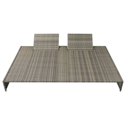 Vidaxl Set De Muebles De Jardín 5 Pzas Y Cojines Ratán Sintético Gris_5