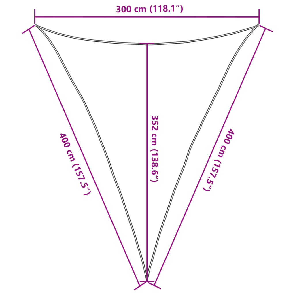 Vidaxl Toldo De Vela Gris Antracita Hdpe 160 G/m² 3x4x4 M_2