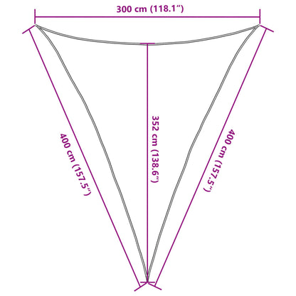 Vidaxl Toldo De Vela Gris Antracita Hdpe 160 G/m² 3x4x4 M_2