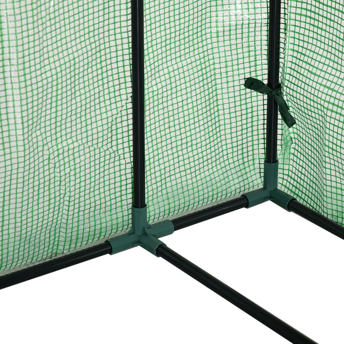 Invernadero De Jardín Outsunny Acero, Pe Verde 141x72x191 Cm_4