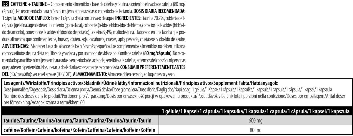 Cafeína Biotech + Taurina (60 Cápsulas)_5