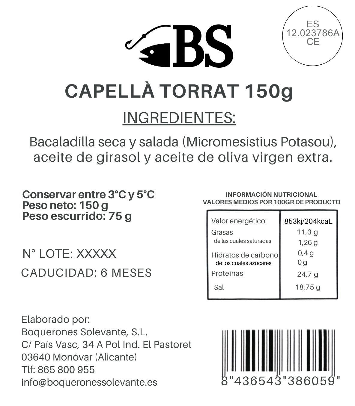 Pack 10 X Capellà Torrat 150 G_1