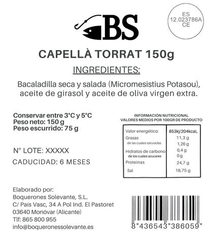 Pack 10 X Capellà Torrat 150 G_1