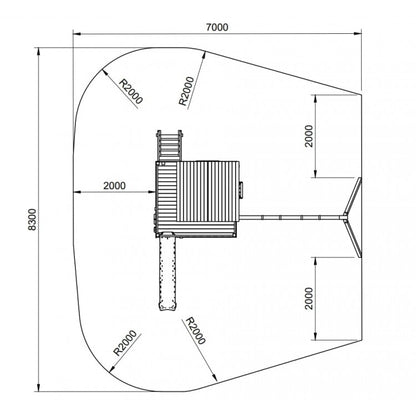 Parque Infantil Masgames Lollipop L Con Columpio Doble.