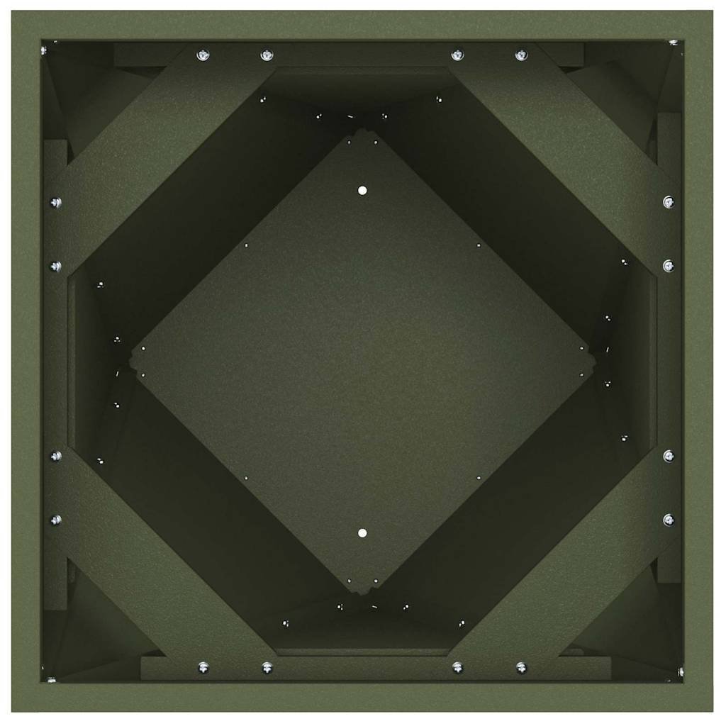 Jardinera Verde Oliva 50 X 50 X 75 Cm Acero_5