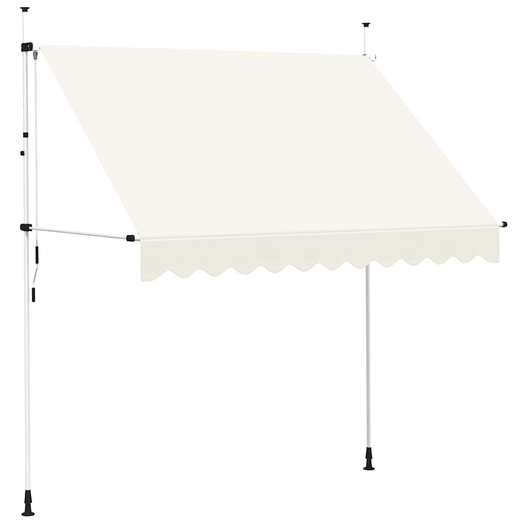 Toldo Retráctil De Operación Manual 250 Cm Crema_0