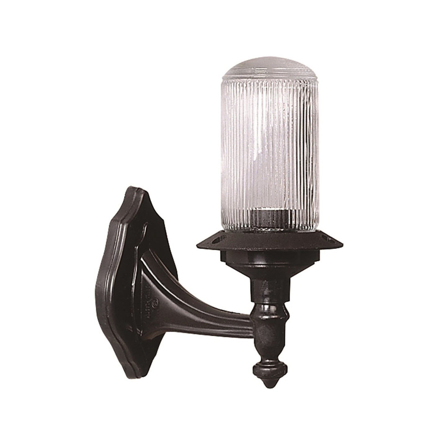 Aplique De Pared Para Exterior, Abs , Negro, 21x16x28, Casquillo E 27 Max 60 W_0