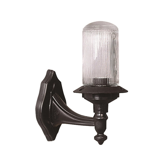 Aplique De Pared Para Exterior, Abs , Negro, 21x16x28, Casquillo E 27 Max 60 W_0