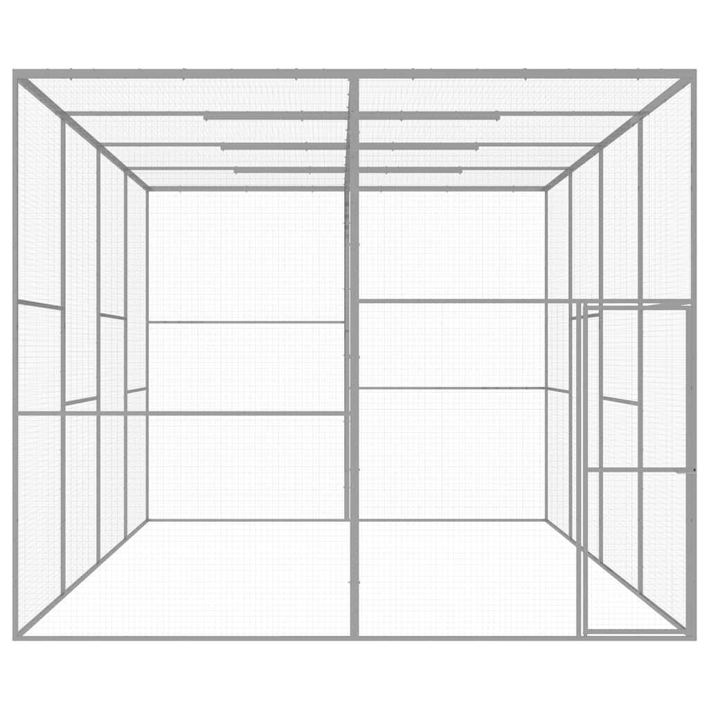 Vidaxl Jaula Para Gatos Acero Galvanizado 6x3x2,5 M_1
