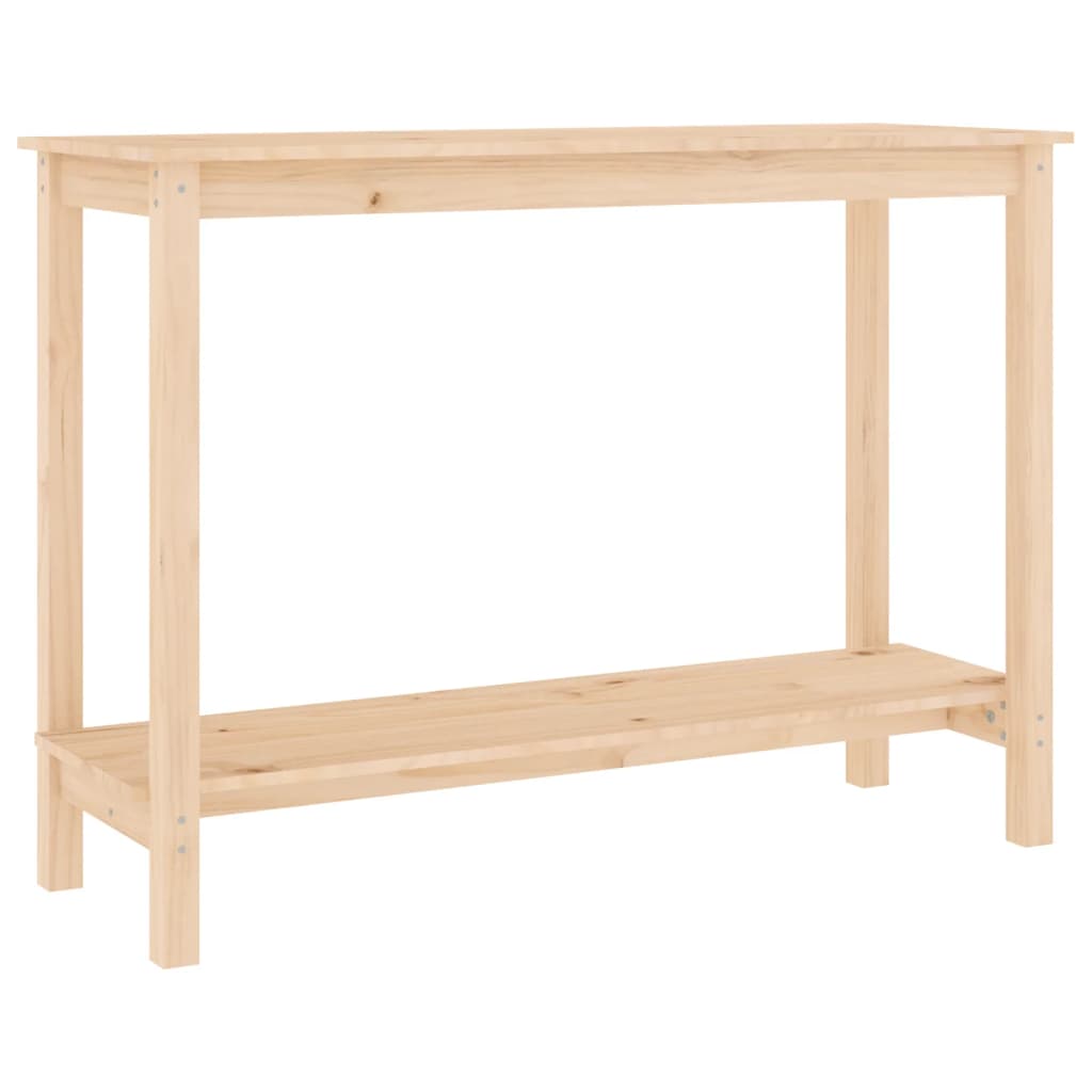 Mesa Consola Madera Maciza De Pino 110x40x80 Cm_0