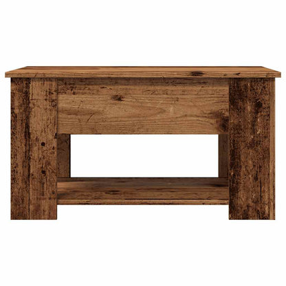 Mesa De Centro Madera De Ingeniería Madera Antigua 79x49x41 Cm_3