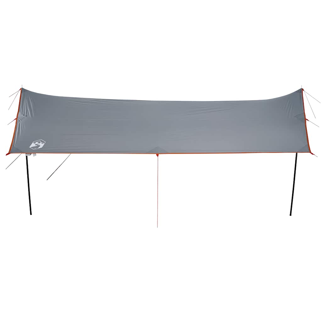 Lona De Camping Impermeable Gris Y Naranja 460x305x210 Cm_4