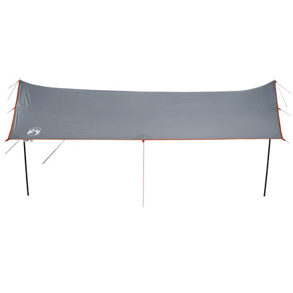 Lona De Camping Impermeable Gris Y Naranja 460x305x210 Cm_4