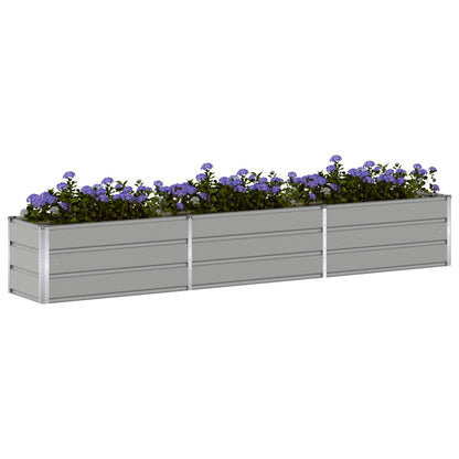 Jardinera Gris Claro 290 X 50 X 45 Cm Acero Galvanizado_2