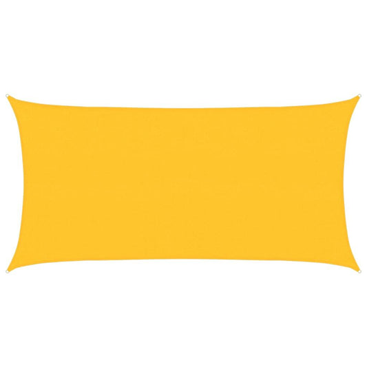 Vidaxl Toldo De Vela Hdpe Amarrilo 160 G/m² 2,5x5 M_0
