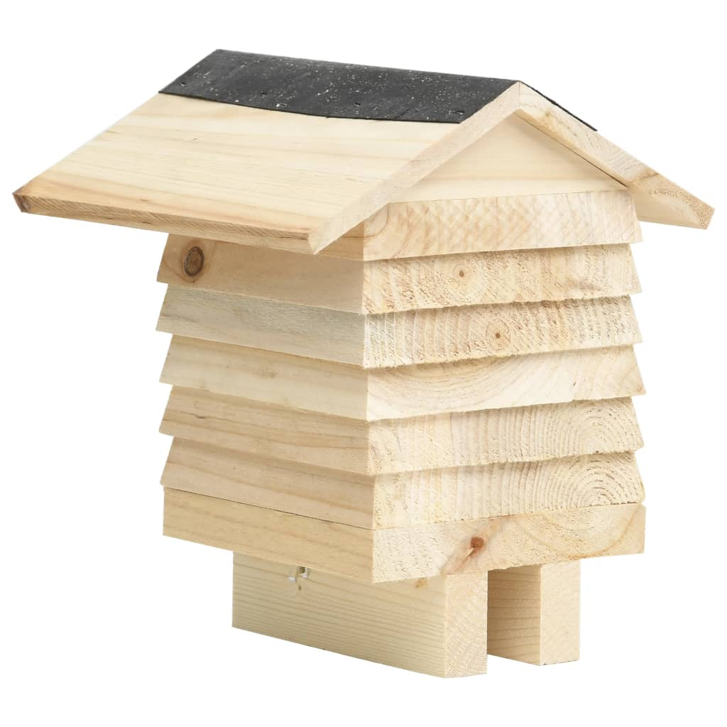 Vidaxl Hotel Para Abejas De Madera Maciza De Abeto 22x20x20 Cm_3