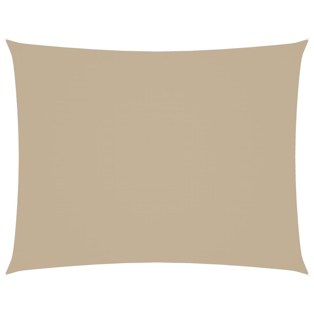 Vidaxl Toldo De Vela Rectangular Tela Oxford Beige 2,5x4 M_0