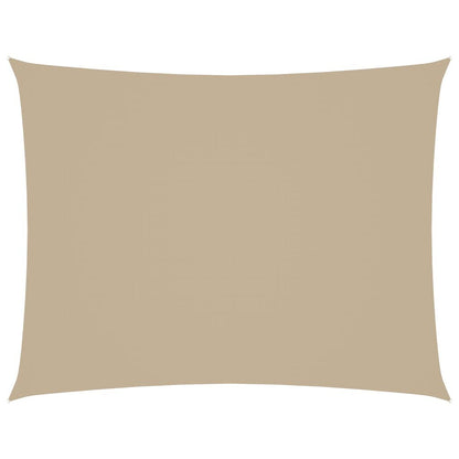 Vidaxl Toldo De Vela Rectangular Tela Oxford Beige 2,5x4 M_0