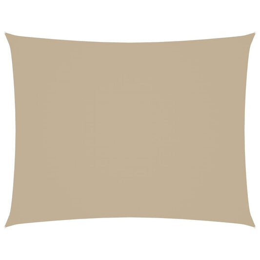 Vidaxl Toldo De Vela Rectangular Tela Oxford Beige 2,5x4 M_0