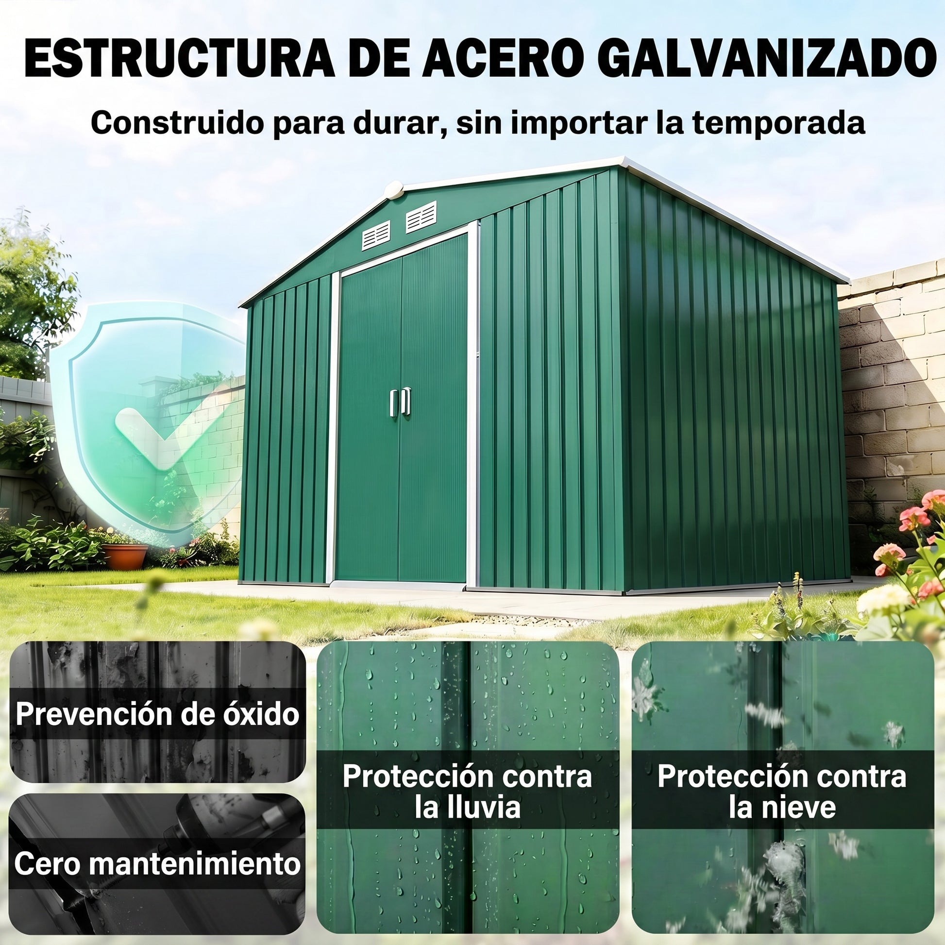 Outsunny Caseta De Jardín Exterior 4_3