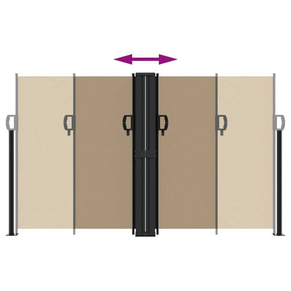 Vidaxl Toldo Lateral Retráctil Gris Taupe 140x600 Cm_4