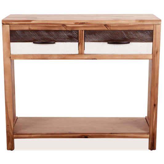 Mesa Consola De Madera Maciza De Acacia 86x30x75 Cm_0